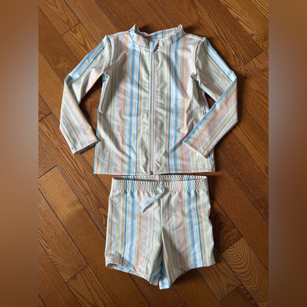 Imagine Perry Boys Swimwear Size 9/10 Rashguard and Trunks